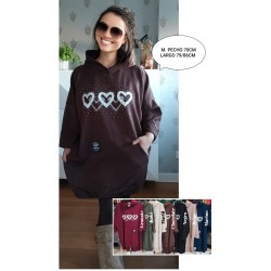 Sudadera Corazones